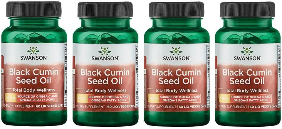 Black Cumin Seed Oil 500 Milligrams 60 Liq Vegcap 4 Pack V6875