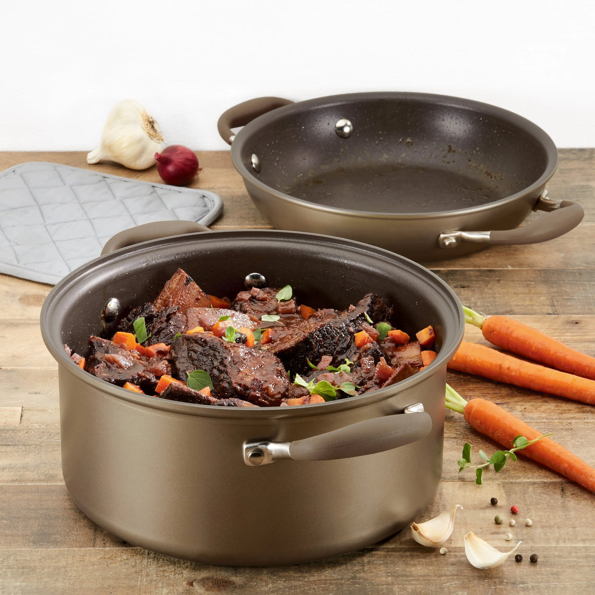 Non-stick Dutch Oven with Pan Lid, 5 Quart I630289
