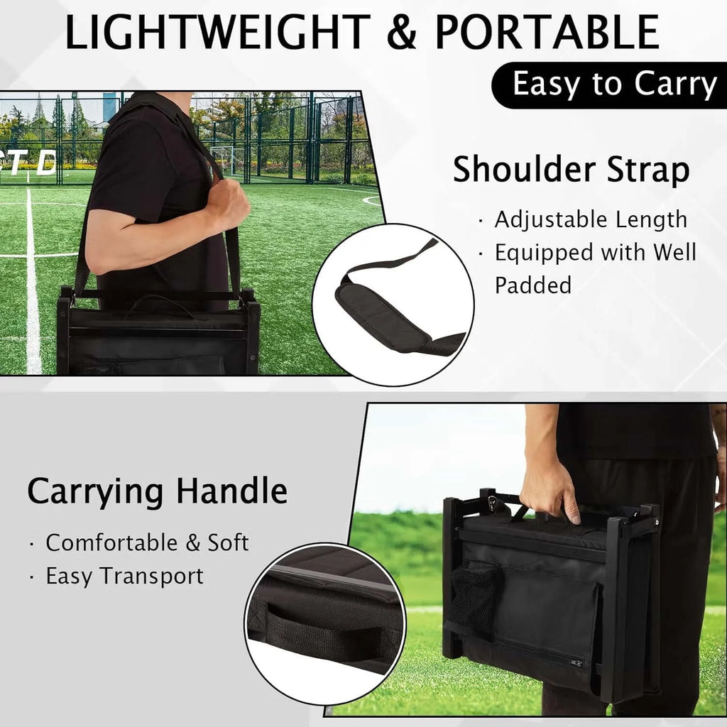 Padded Foldable Stadium Seat with Cup Holder P58542
