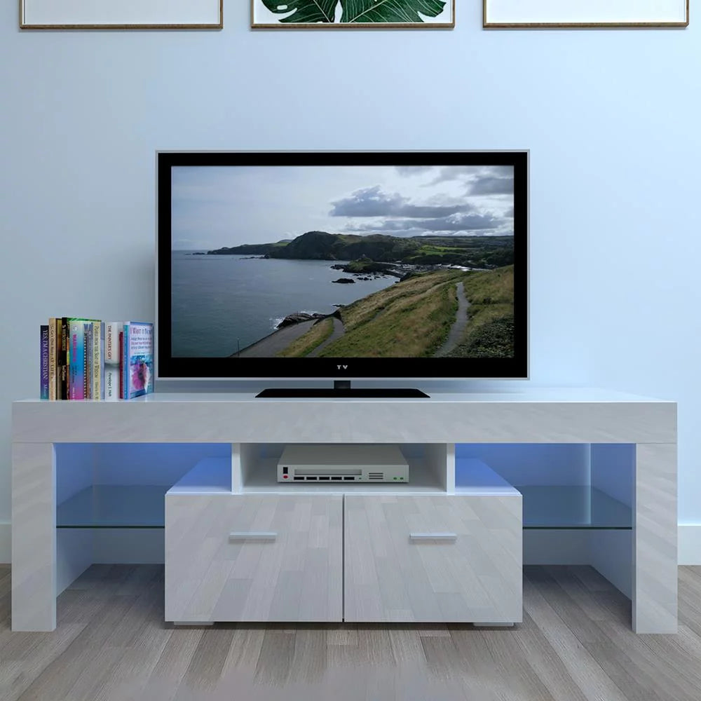 White Modern Rectangle Coffee Table W145757