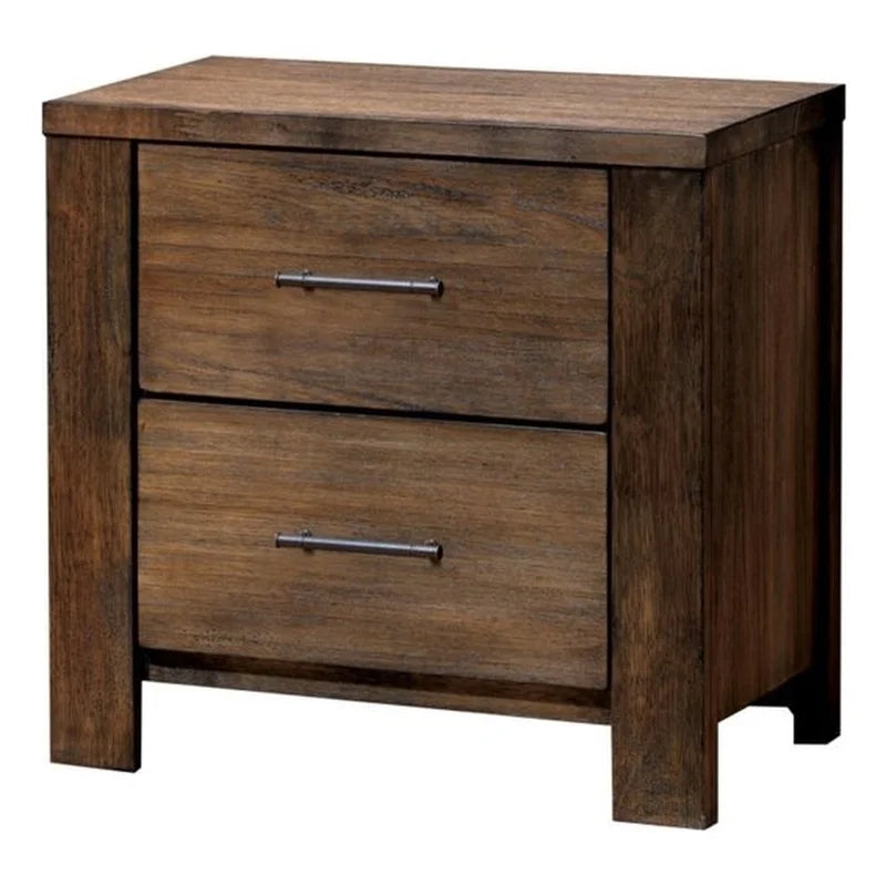 Antique Oak Solid Wood Bedroom Set Cal King S89537