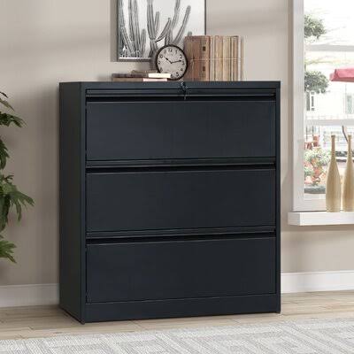 3 Drawer Metal File Cabinet with Lock R773921