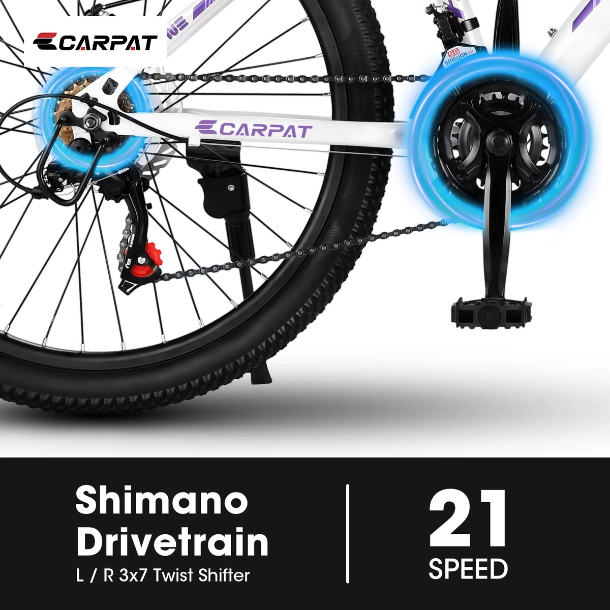 24in 21-Speed Adjustable Aluminum Mountain Bike L716269