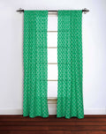 Cotton Window Panel 42x84 in Emerald O4051