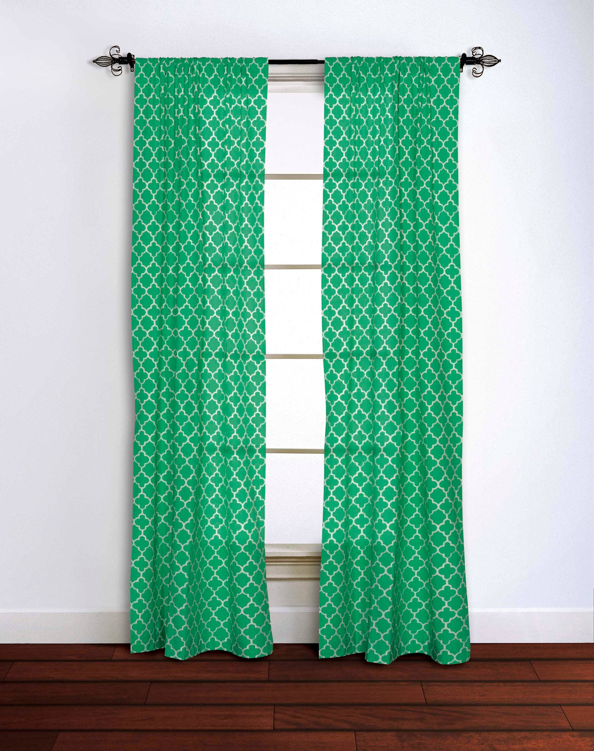 Cotton Window Panel 42x84 in Emerald O4051