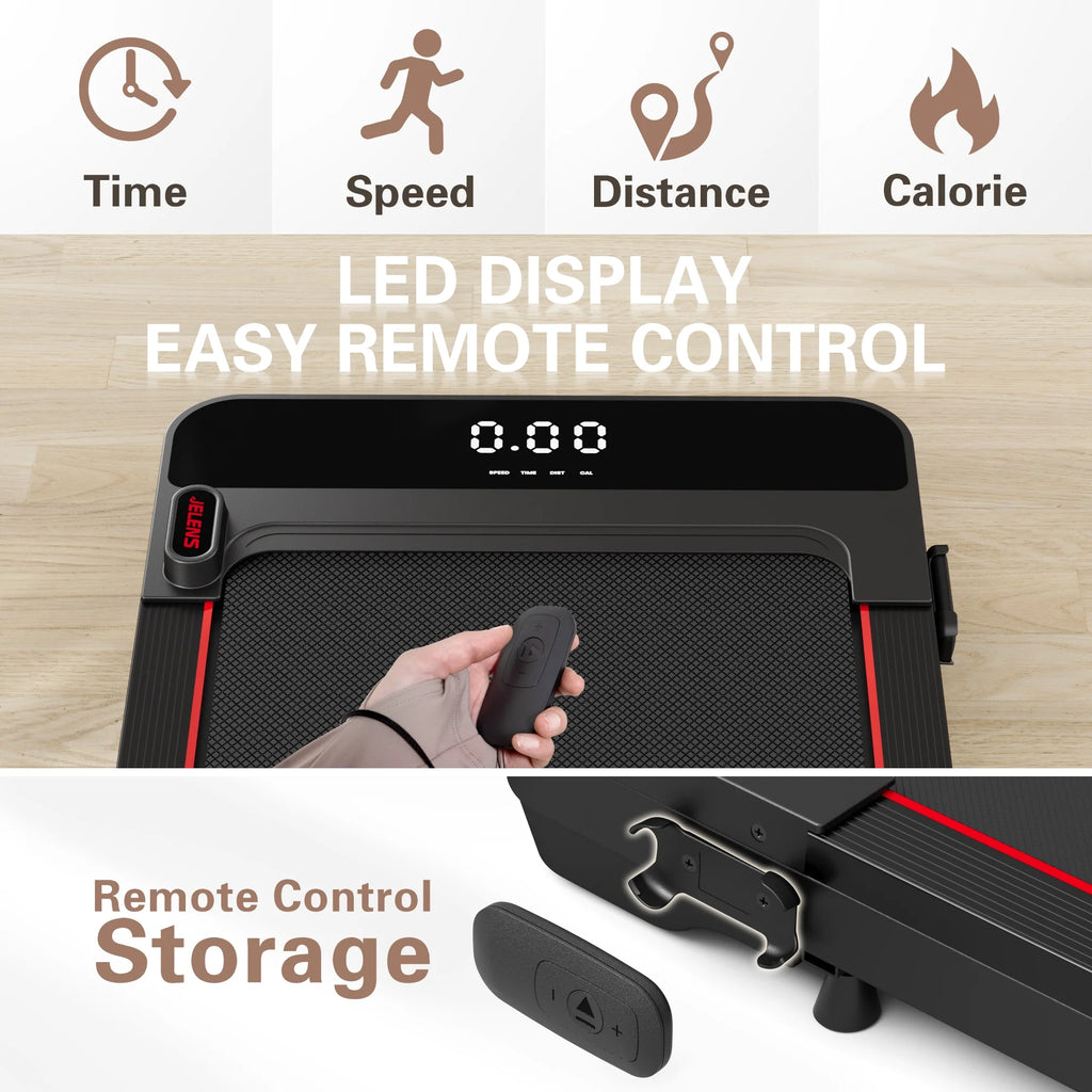 2.5HP Portable Under Desk Treadmill with Remote Control H68516
