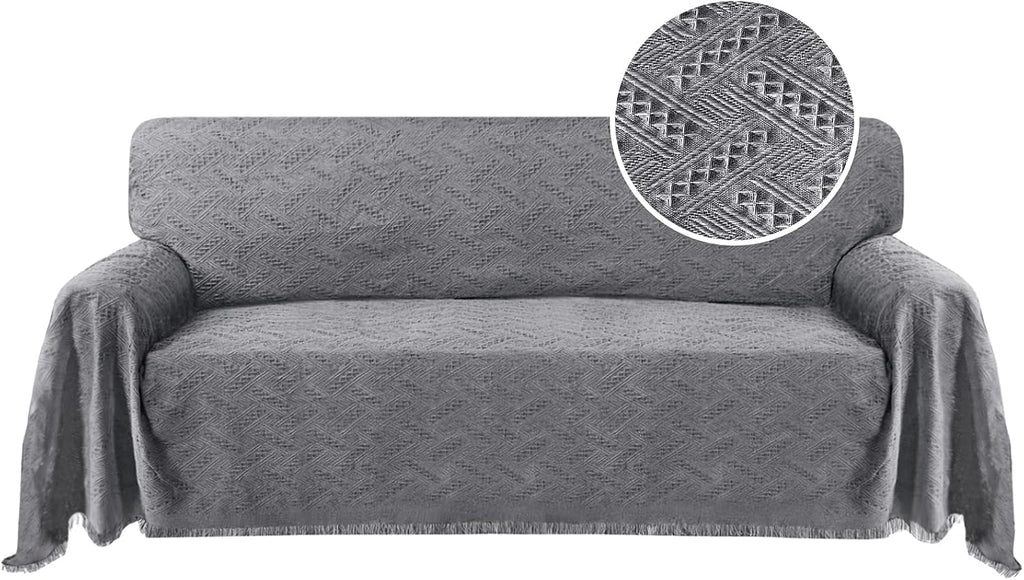Cotton Grey Sofa Cover M716