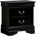 Solid Wood 2-Drawer Nightstand in Cherry M237