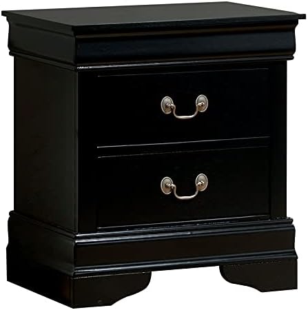 Solid Wood 2-Drawer Nightstand in Cherry M237