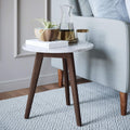 Light Brown Nightstand with Solid Wood Legs I447789