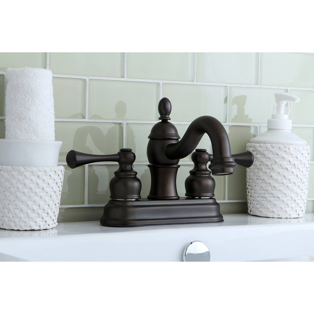 Oil Rubbed Bronze Two-Handle Centerset Lavatory Faucet with Pop-Up B55264