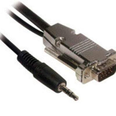 25ft Plenum-Rated HD15 UXGA M/F Extension Cable + 3.5mm M/M Audio P157283
