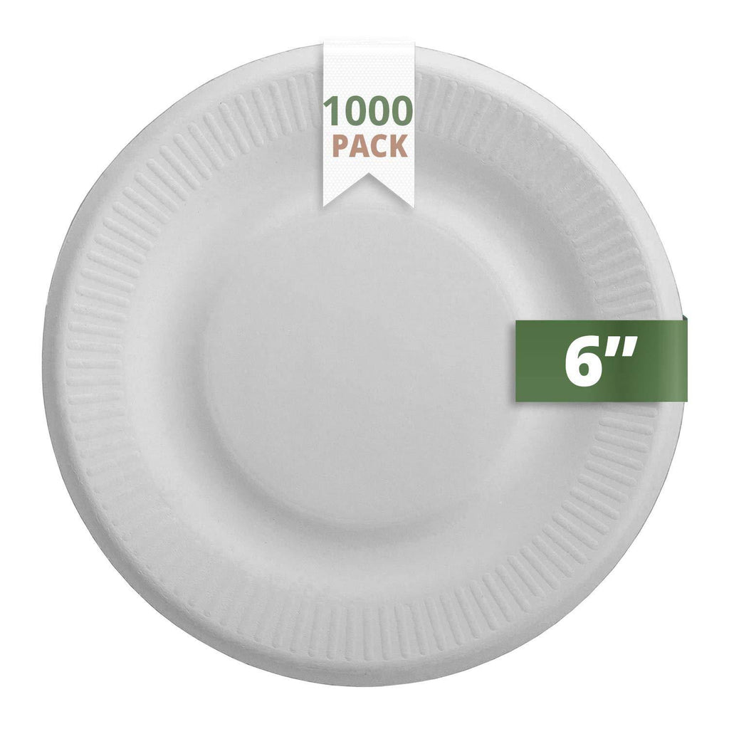 Bagasse 6x22 Rippled Plate 1000 M99113