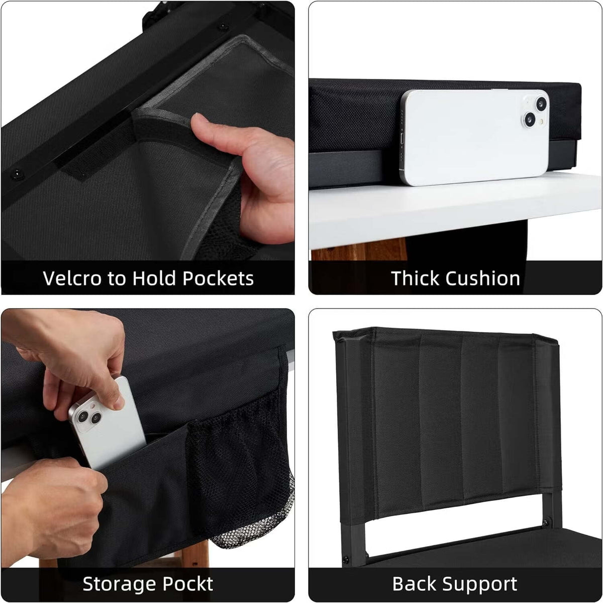 Padded Foldable Stadium Seat with Cup Holder P58542