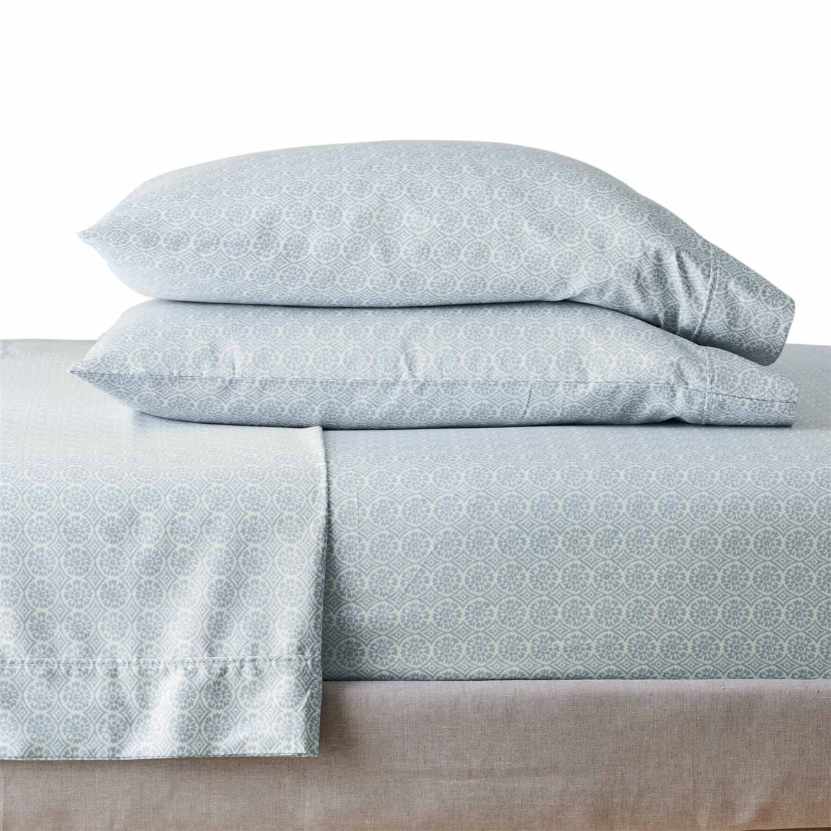 100% Cotton Sateen 300 Thread Count Queen Sheet Set N412