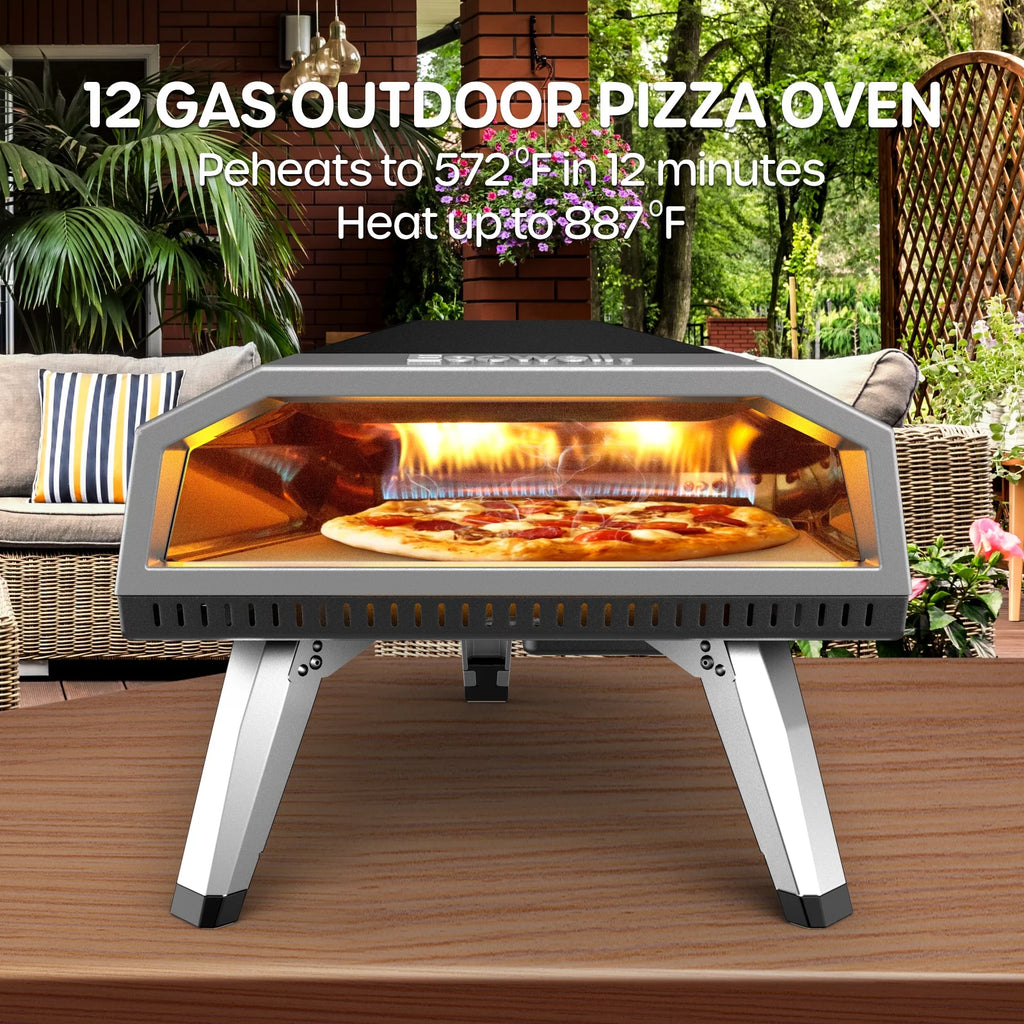 12” Gas Outdoor Pizza Oven and Accessories D928