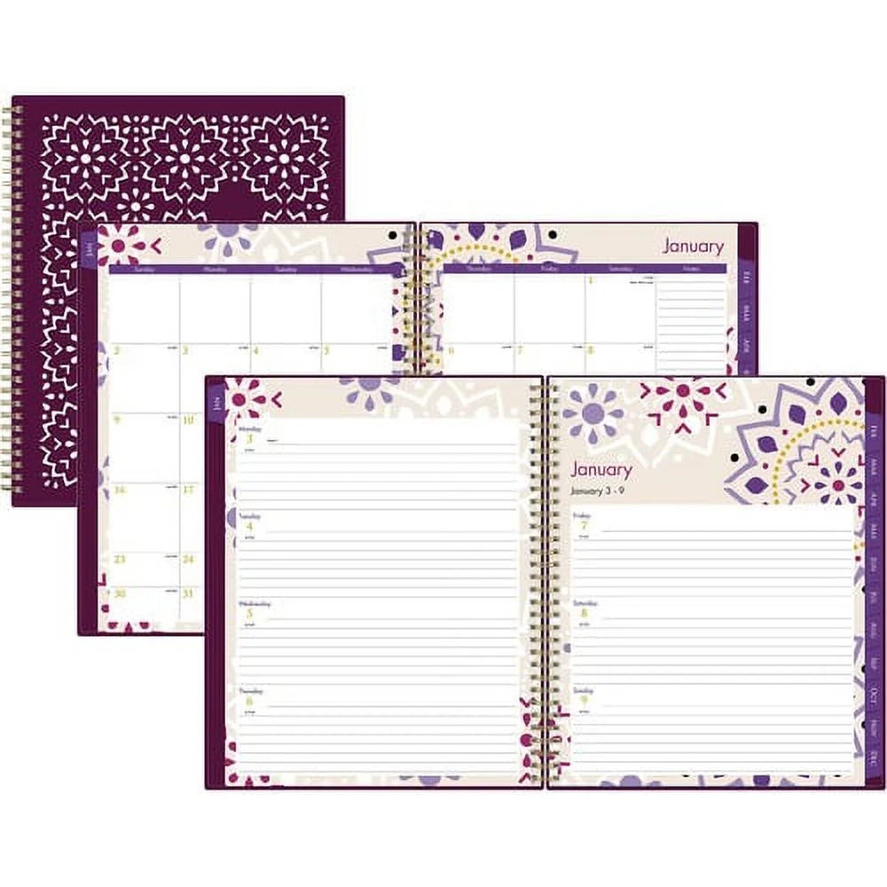 Weekly Monthly Planner 1 Year 8 1/2" x 11" N843