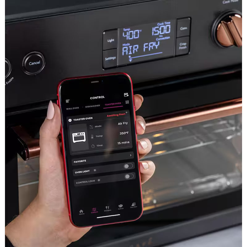 Matte Black 1,800 W Toaster Oven with 14 Modes B467418