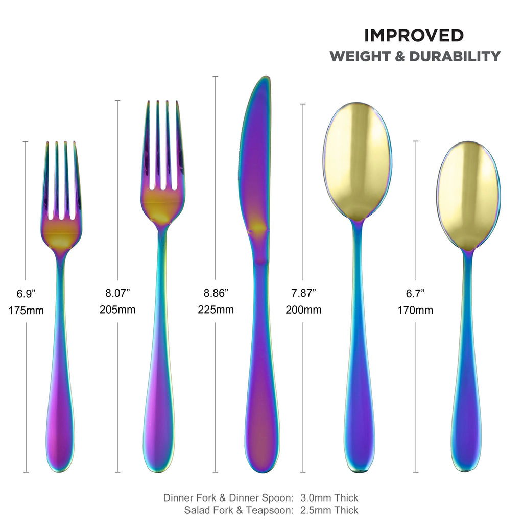 Black 20-Piece Flatware Set E761416