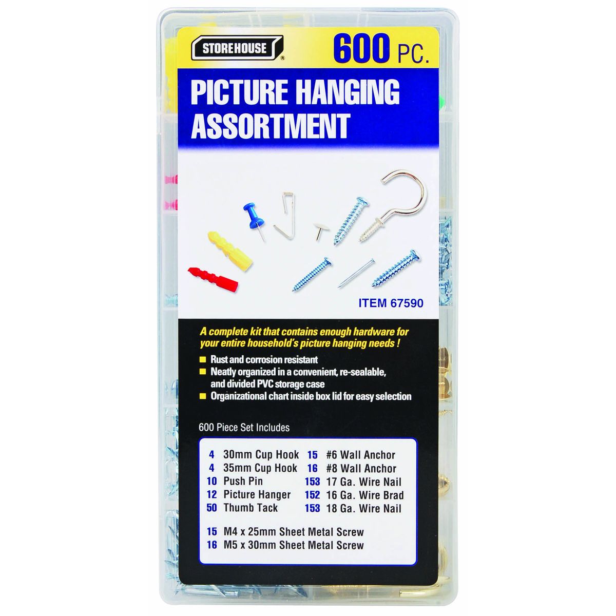 Home Hardware Assortment, 600 Piece P93748