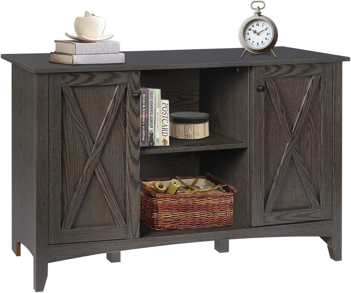 Brown Accent Cabinet with Doors and Adjustable Shelves H5461