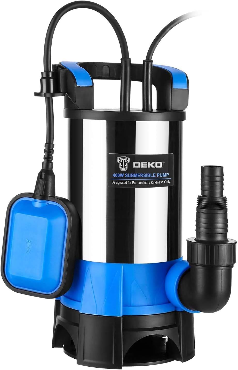 400W 1/2HP Portable Submersible Sump Pump with Float Switch and 16ft Cable I769