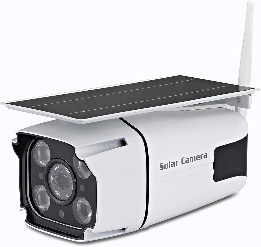 Solar Powered Wireless Security Camera 2.4Ghz WiFi IP CCTV Camera W874576