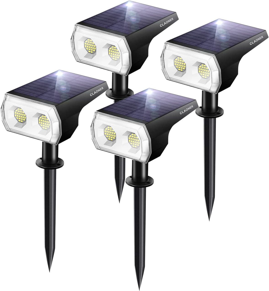 48 LEDs IP65 2 in 1 Solar Spotlights 8 Pack Cold White K947327
