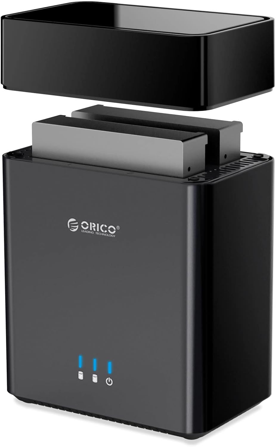 2Bay Type-C to SATA 3.5inch Hard Drive Enclosure with Fan T58540