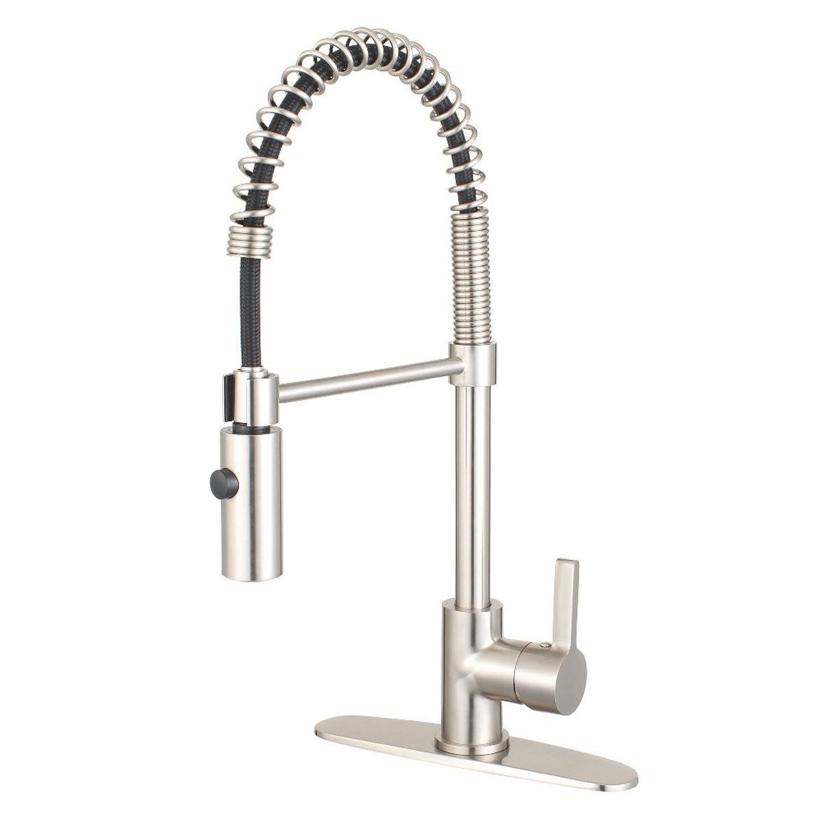 Single Handle Pull Down Kitchen Faucet Naples Bronze O500