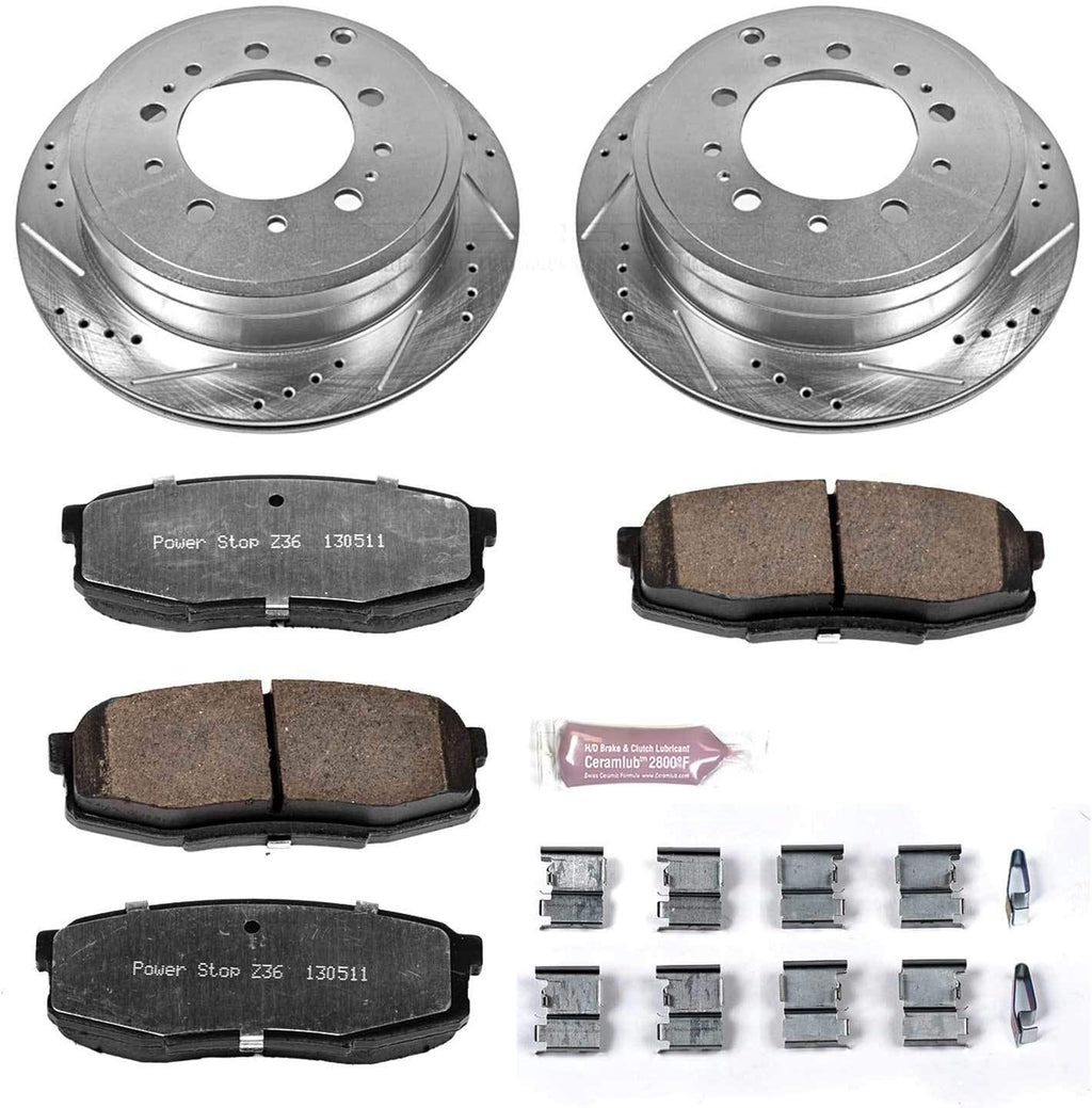 Rear Z36 Truck & Tow Carbon Fiber Ceramic Brake Kit T28608