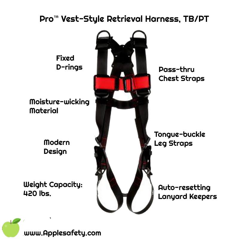Black Vest-Style Harness E79314