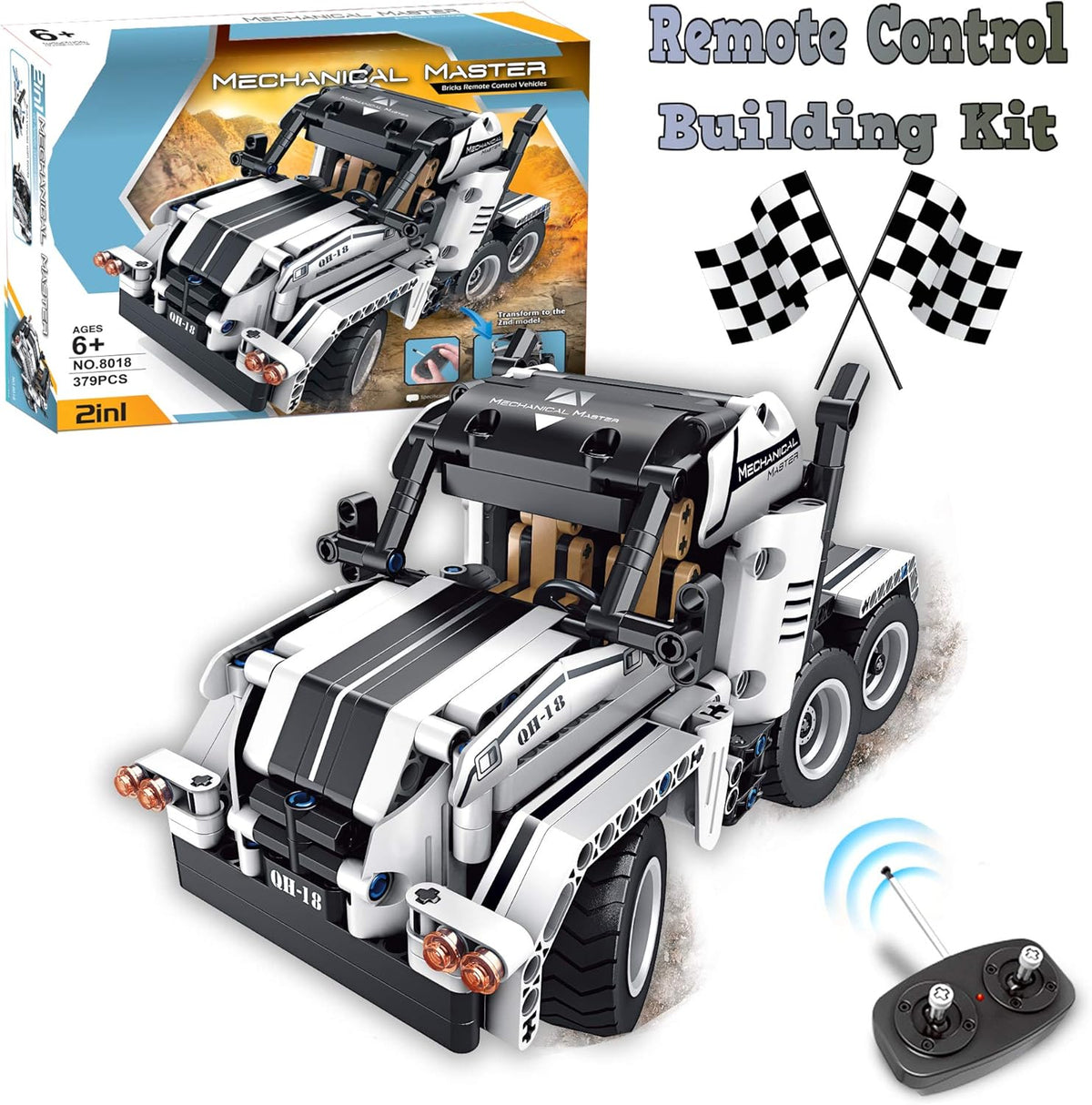 Building Toys 2 in 1 Remote Control Building Kit U77364