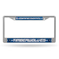 Silver and Blue NBA Minnesota Timberwolves License Plate Cover Z5303