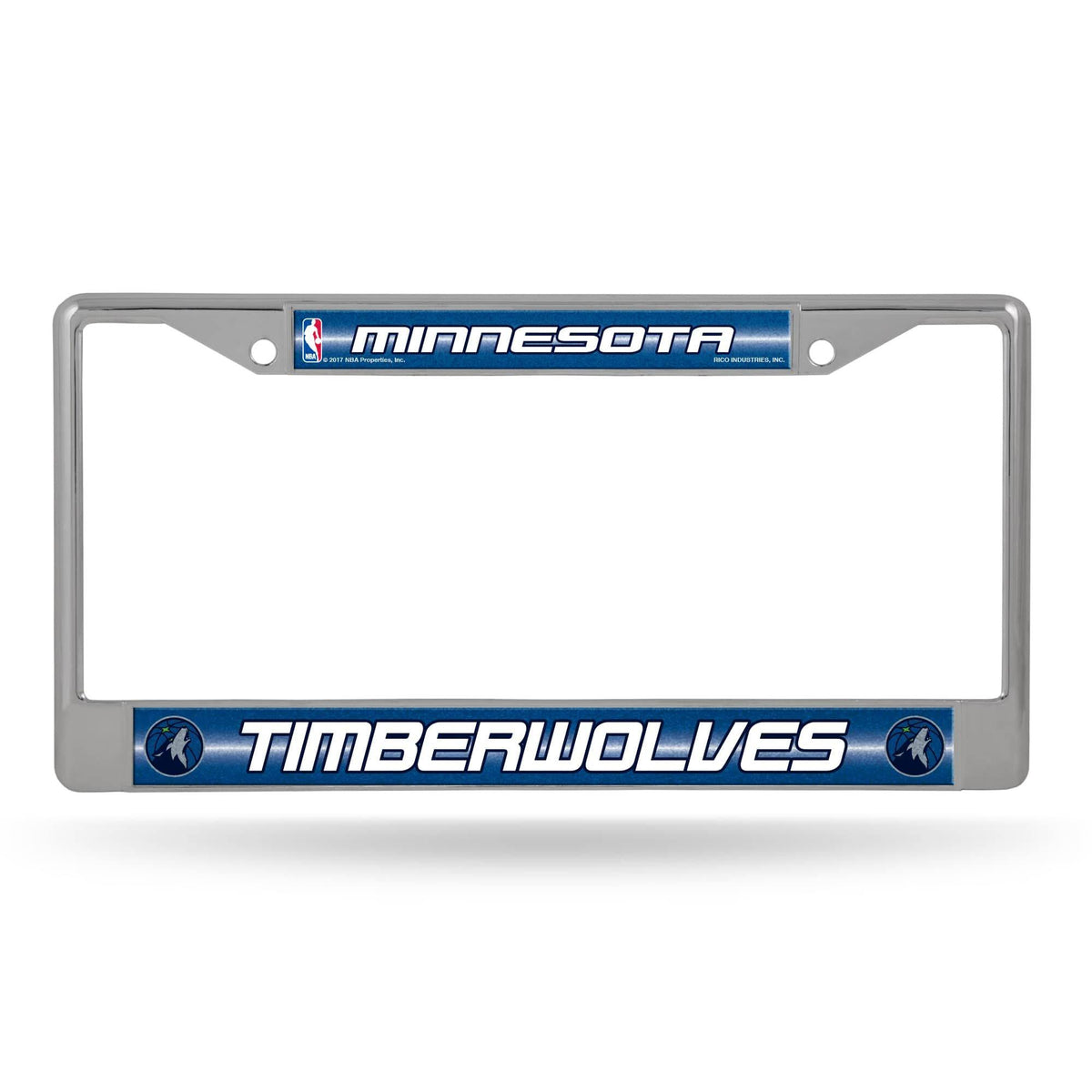 Silver and Blue NBA Minnesota Timberwolves License Plate Cover Z5303