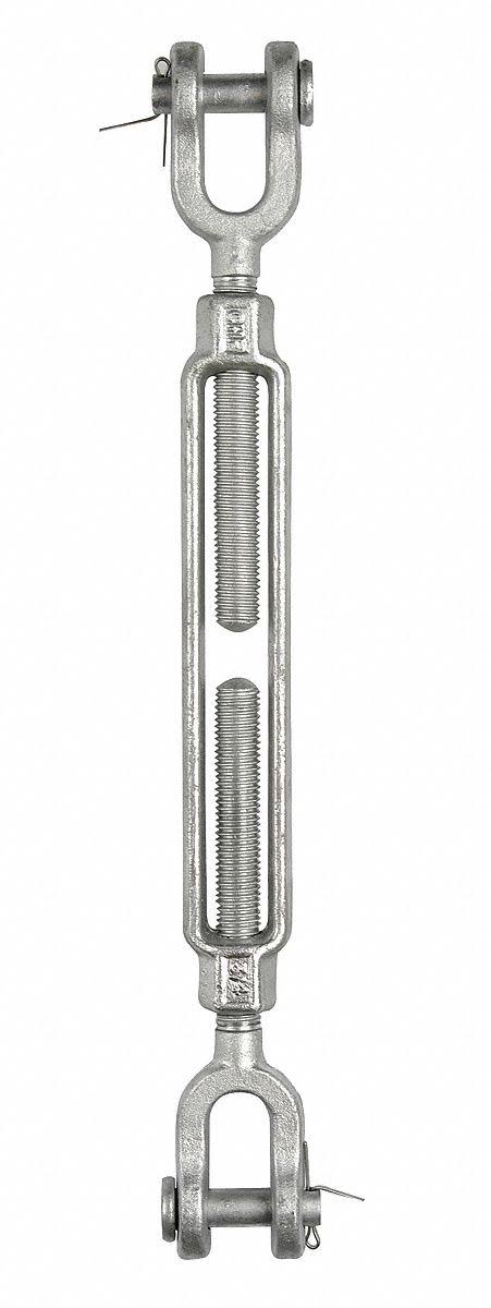 8 Turnbuckle Jaw & Jaw Galv 7/8 x 12 in X118957