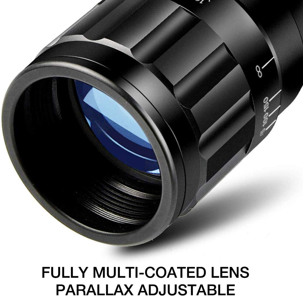4-16x44 Tactical Rifle Scope Red and Green Illuminated with Sunshade and Scope Mount G3291