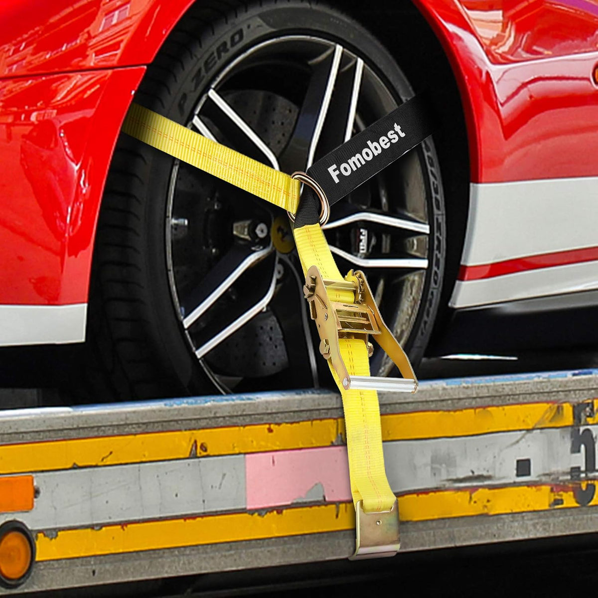 2”x 120'' Vehicle Tie Down Straps with Flat Hooks J47274