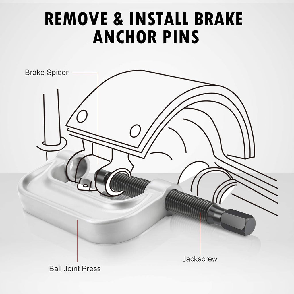 Heavy Duty Ball Joint Press & U Joint Removal Tool Kit with 4wd Adapters F134
