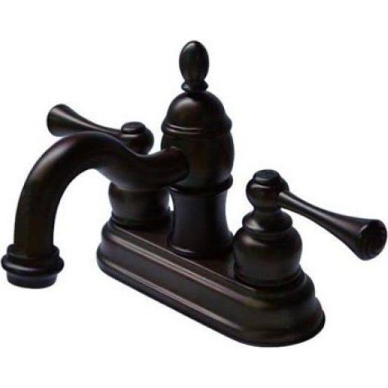 Oil Rubbed Bronze Two-Handle Centerset Lavatory Faucet with Pop-Up B55264