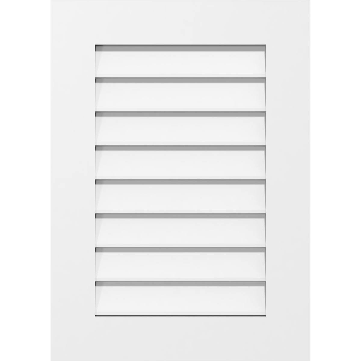 Vertical Surface Mount PVC Gable Vent W6540