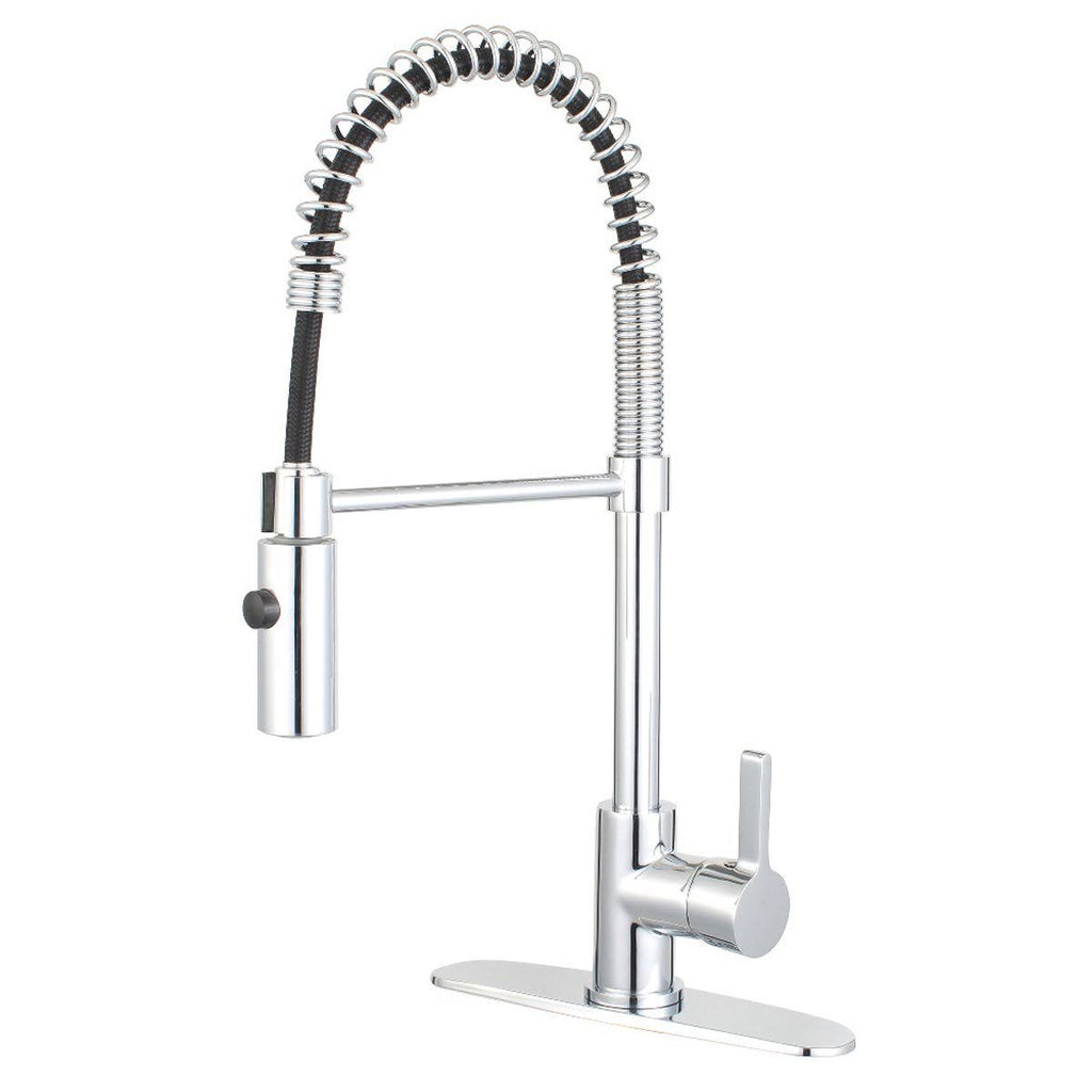 Single Handle Pull Down Kitchen Faucet Naples Bronze O500