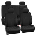 Perforated Leatherette Full Set Car Seat Covers Z34572