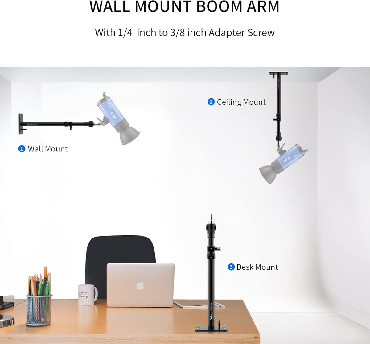 Photography Wall Camera Mount Boom Arm 2 Pack J5240