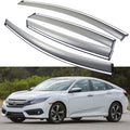 Car Window Visor Vent Shade Deflector Sun Rain Guards D2449