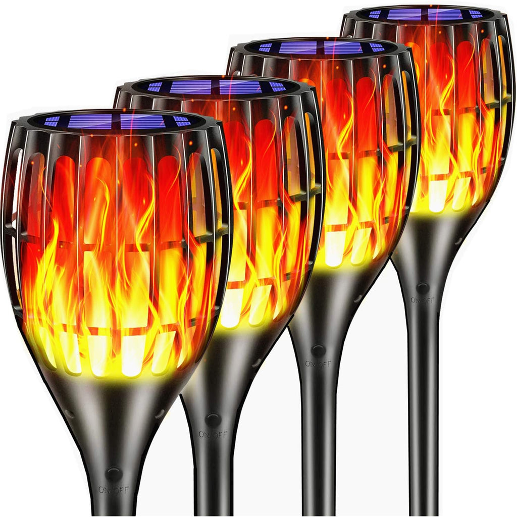 Waterproof Solar Torch Lights 4 Pack L1753