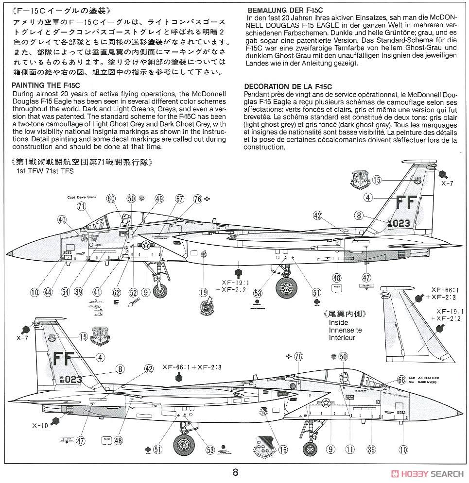 1/48 Scale F-15C Eagle Kit U760332