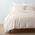 Ivory Cotton Percale Twin Duvet Cover K1495