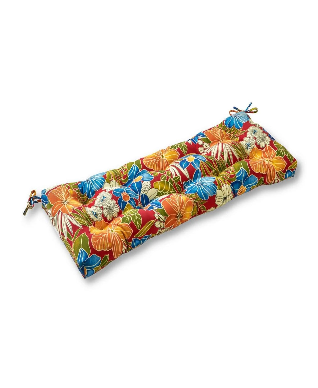 Flowers on Chocolate Outdoor Swing Bench Cushion U40500