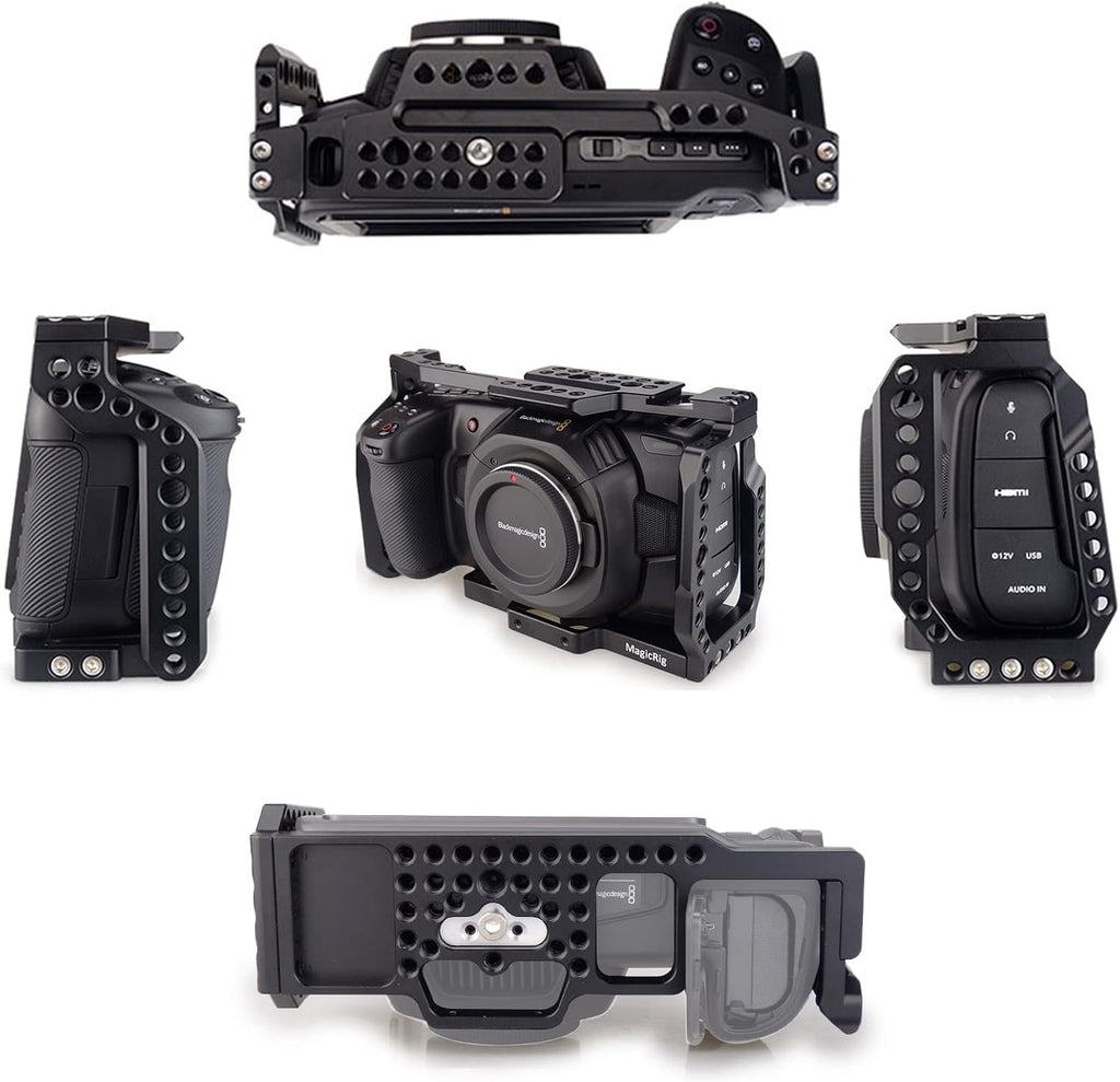 Video Camera Cage Kit with Top Handle SSD Mount HDMI Cable Clamp X96474